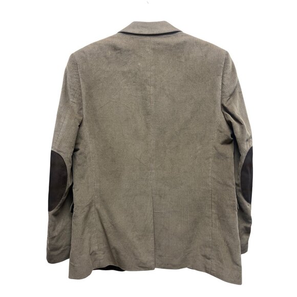 Lauren Ralph Lauren Tan Corduroy Blazer with Camo Lining & Elbow Patch - Picture 8 of 8